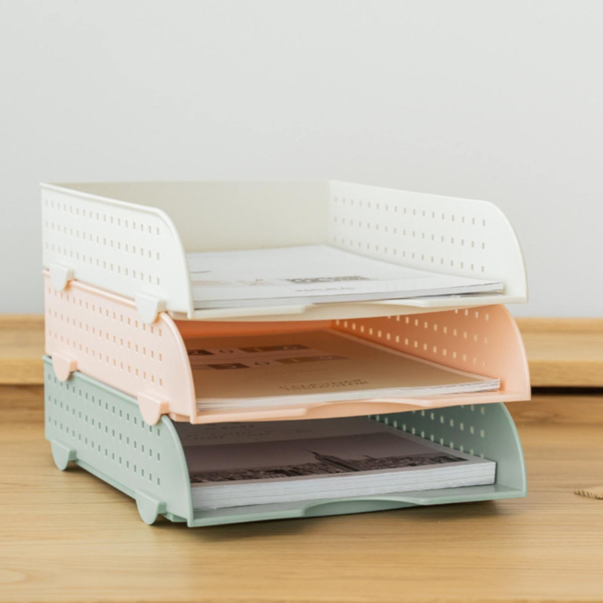 Stackable Letter Tray in Moulded Plastic, 31 by 23 Centimetres - Image 6