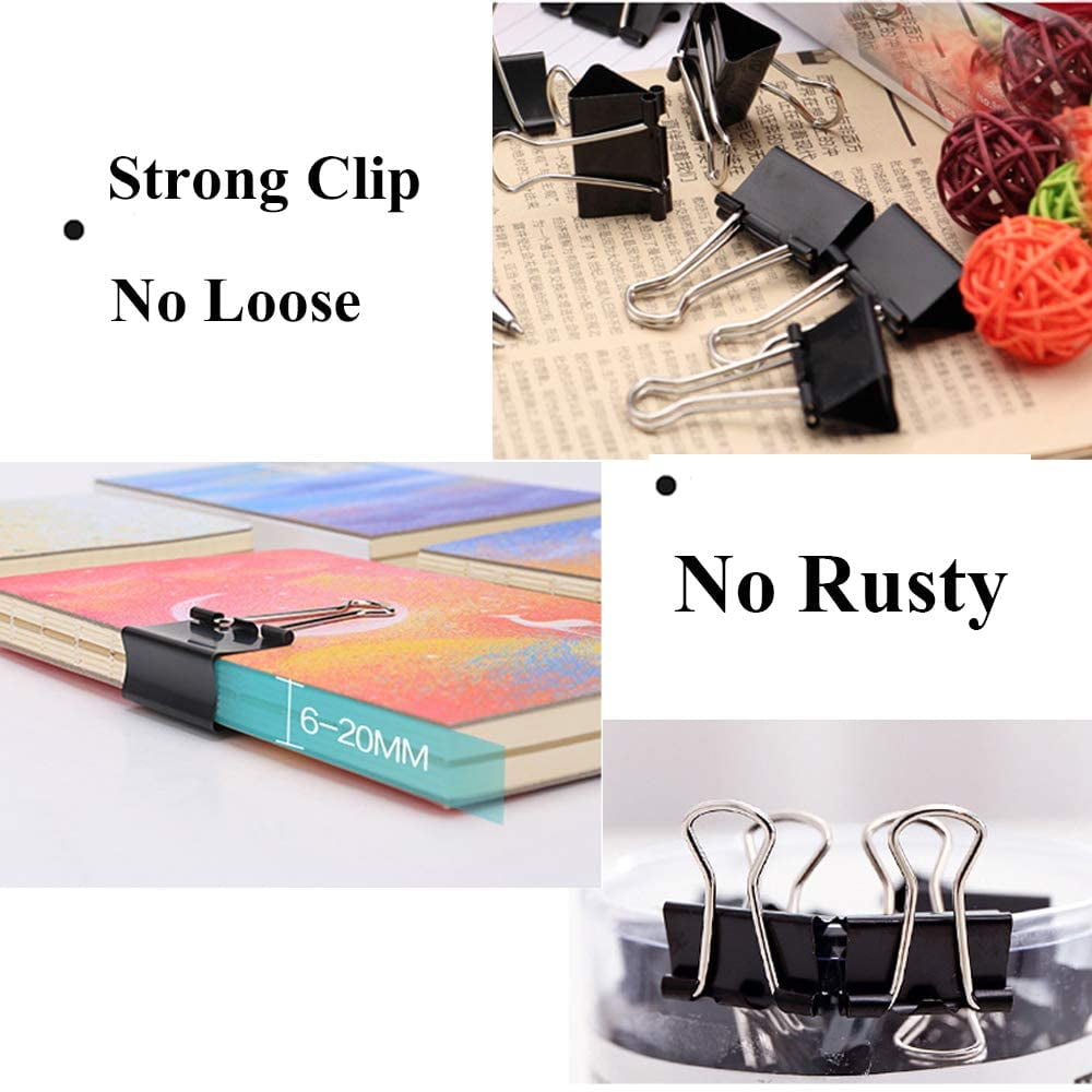 Oversized Binder Clips in Tempered Steel, Ten Clips at 2 Inches Wide - Image 6