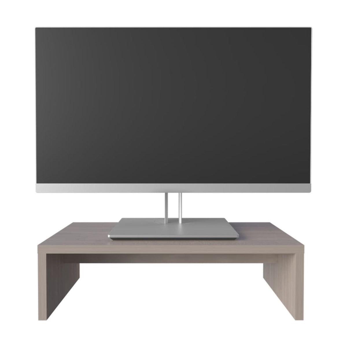 Wood Monitor Riser in a White Oak Finish, 19 Inches Wide - Image 5