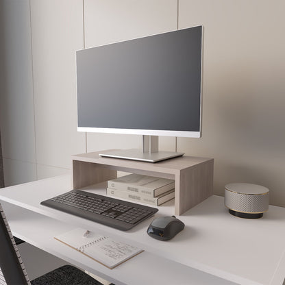 Wood Monitor Riser in a White Oak Finish, 19 Inches Wide - Image 2
