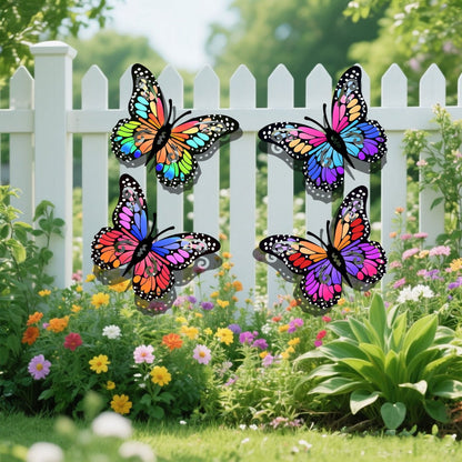Metal Butterfly Wall Decorations, Set of Four for Indoors or a Balcony - Image 4