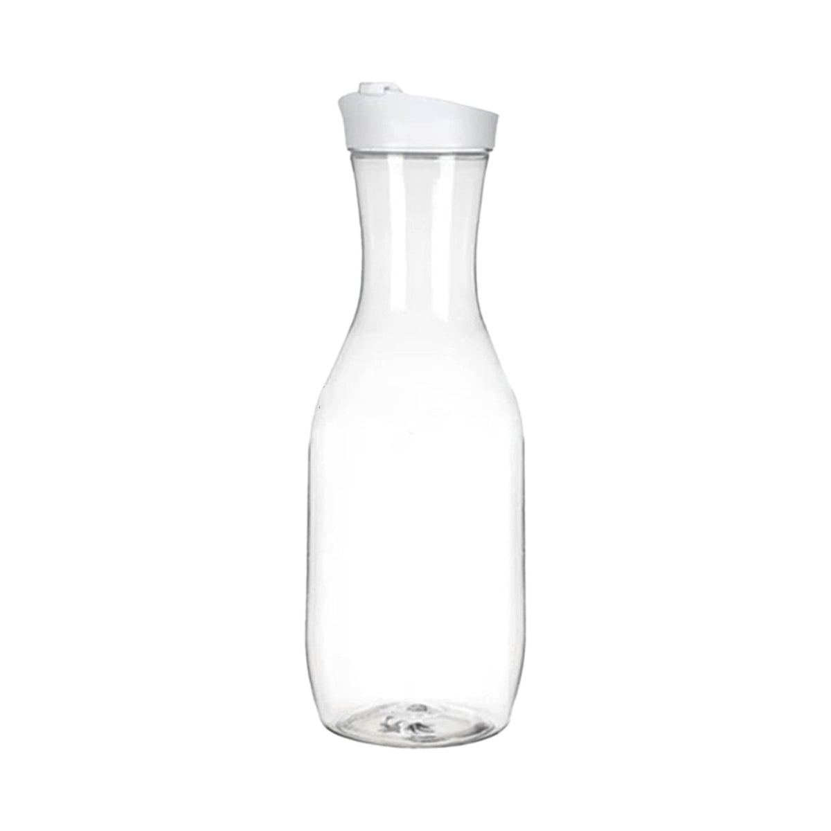 Clear Plastic Carafe with a Flip Tab Lid, 52 oz for Iced Tea and Juice