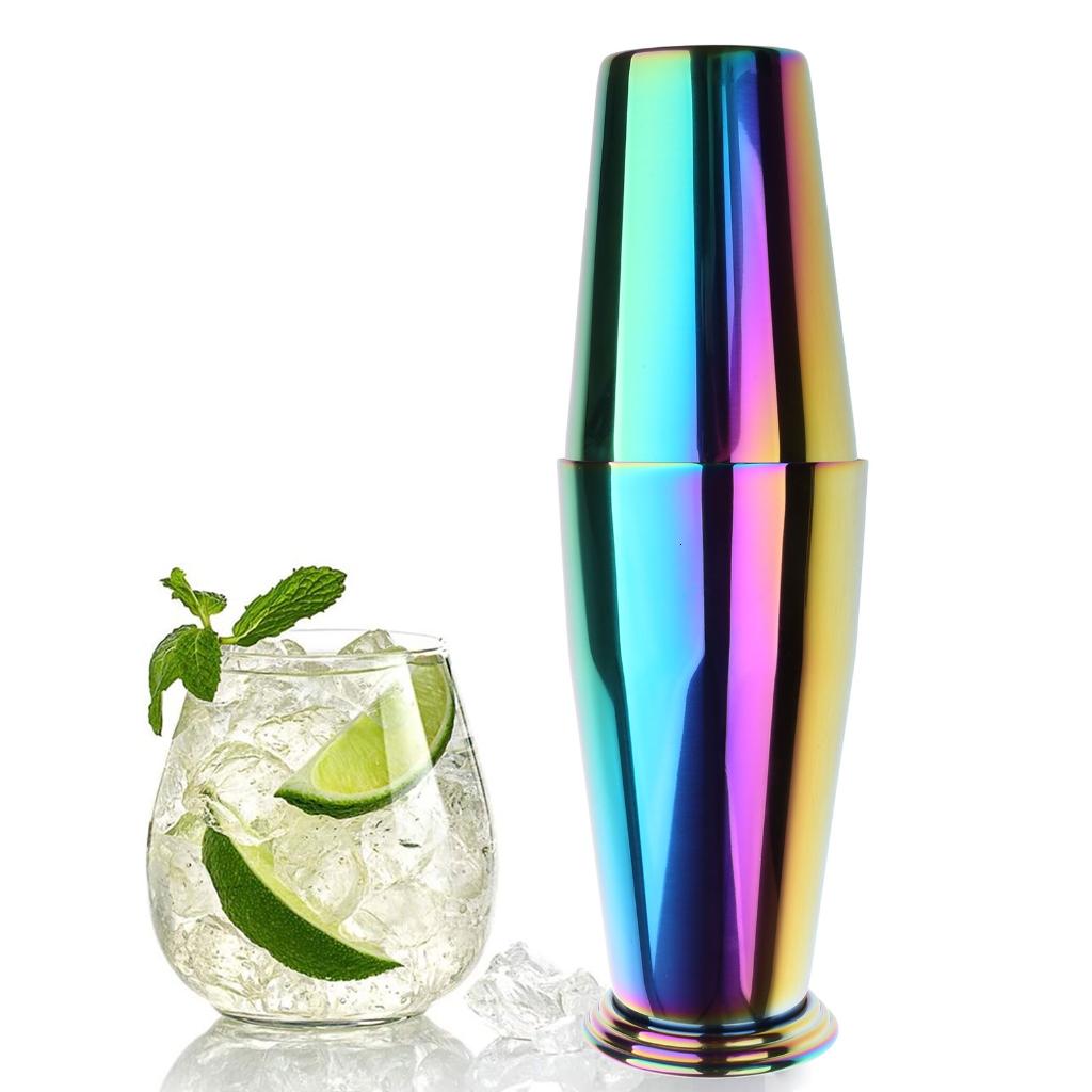 Two Piece Boston Cocktail Shaker in Stainless Steel, Nesting Tins - Image 3