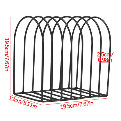 Wire Desktop File Sorter with Nine Slots for Folders and Magazines - Image 3