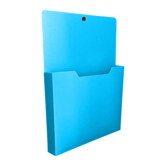 Magnetic A4 Wall File Pocket with a Deep Box Base, Colour Coded