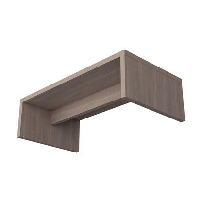 Wood Monitor Riser in a White Oak Finish, 19 Inches Wide