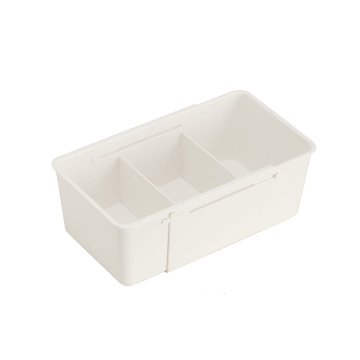 Expandable Drawer Organizer with Sliding Dividers, Moulded Plastic Tray