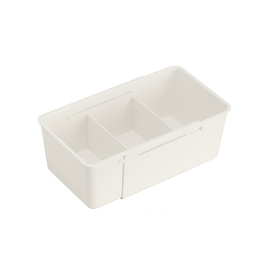 Expandable Drawer Organizer with Sliding Dividers, Moulded Plastic Tray