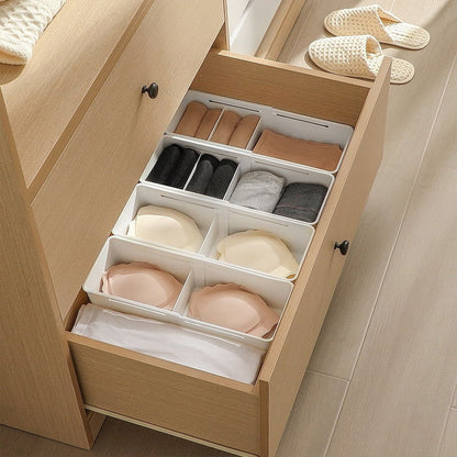 Expandable Drawer Organizer with Sliding Dividers, Moulded Plastic Tray - Image 2