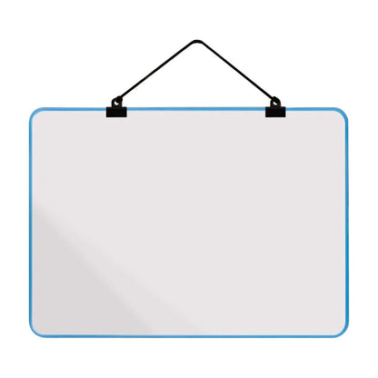 Small Magnetic Dry Erase Board with a Hanging Cord and Metal Frame