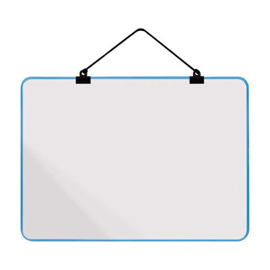 Small Magnetic Dry Erase Board with a Hanging Cord and Metal Frame
