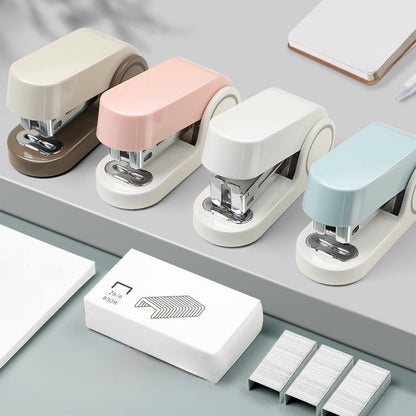 Mini Desk Stapler in Pink with 26/6 Refills, 10 Sheet Capacity - Image 2