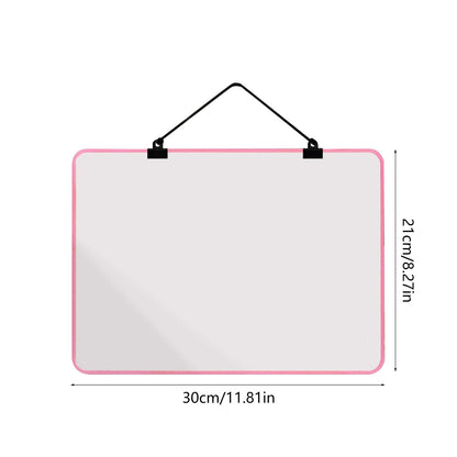 Small Magnetic Dry Erase Board with a Hanging Cord and Metal Frame - Image 6