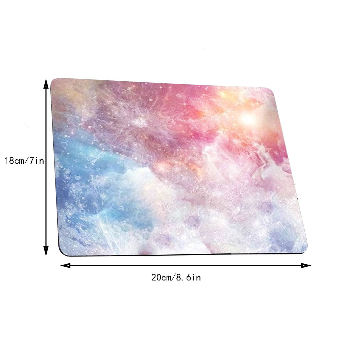Washable Fabric Mouse Pad with a Rubber Base, 8.6 by 7 Inches - Image 3